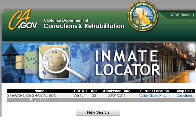 stewart meghan alison ca inmate locator info.png